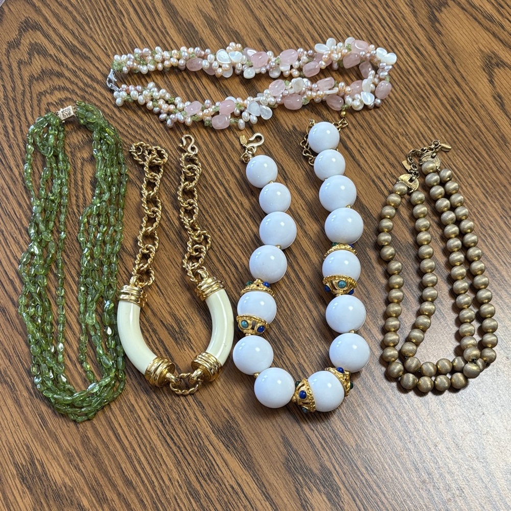 5 necklaces